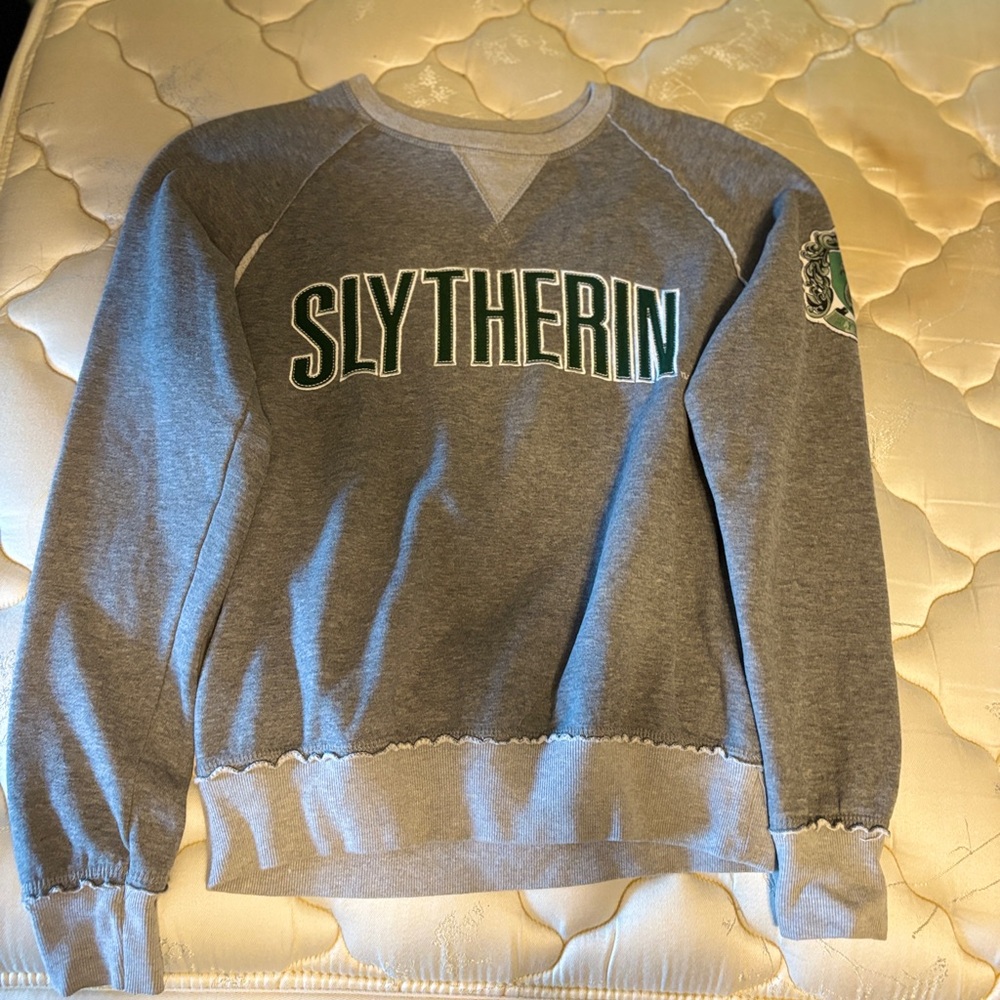 Slytherin Gray Crew Neck Sweater
